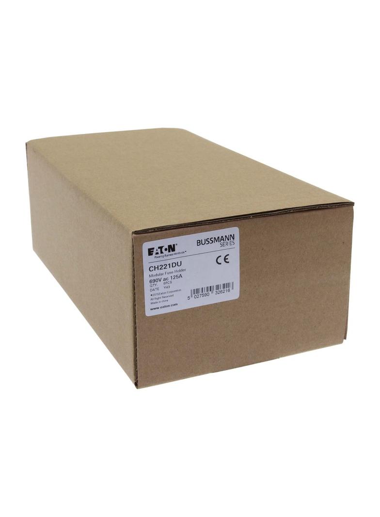 1 Pole 22x58 MFH Podstawa wkładki cylindrycznej 22x58 1P 125A 690VAC CH221DU EATON