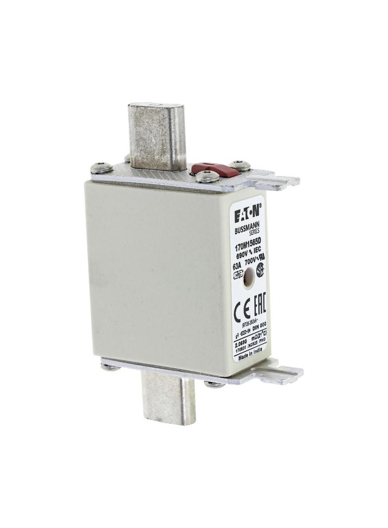 FUSE 63A 690V gR DIN 000 HSDNH Wkładka szybka 63A 690V gR DIN 000 podwójny wskaźnik 170M1565D EATON