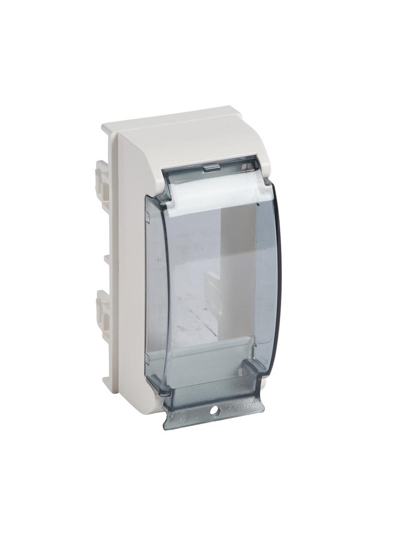 UCHWYT DO APARATÓW MODUŁOWYCH DO KOLUMN I KANAŁÓW DLP (POKRYWA 45 MM) - 2 MODUŁY - KOLOR BIAŁY, Legr