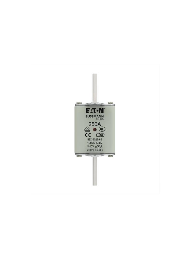 NH FUSE 250A 500V GG/GL SIZE 03 Wkładka NH03 250A 500V GL/GG podwójny wskaźnik 250NHG03B EATON