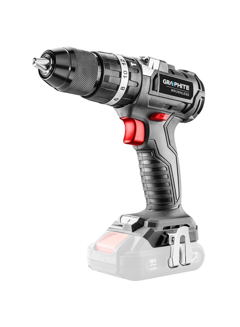 WIERTARKO-WKRĘTARKA AKUMULATOROWA BEZSZCZOTKOWA Z UDAREM ENERGY+ 18V, LI-ION, 13 MM, BEZ AKUMULATORA