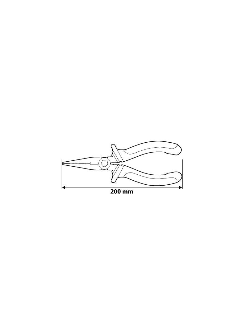 Szczypce wydłużone proste 200 mm
