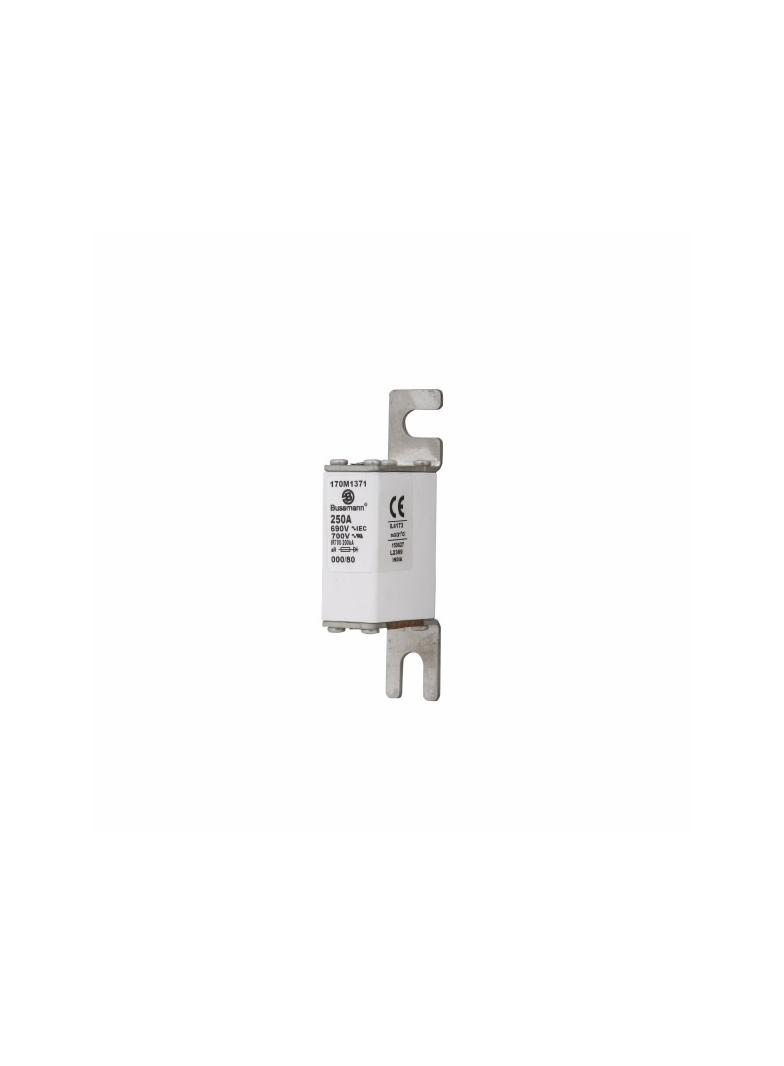 250A 690V IEC aR 000/80 SQ BODY IND FUSE Wkładka szybka 250A AC 690V DIN 000 21x40x100 mm, 170M1371