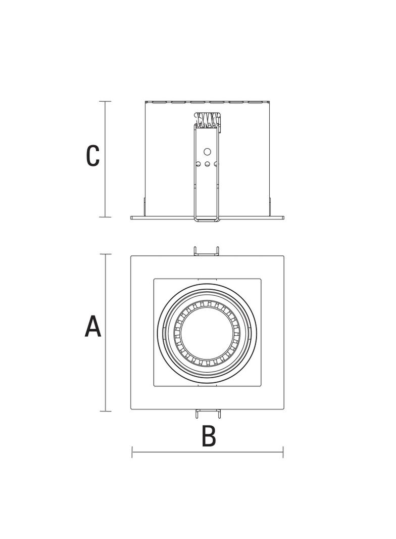MODERN DAY MINI GU10 x1 white frame