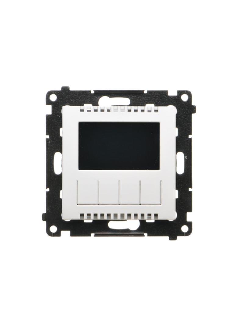 Simon 55 Termostat programowalny z wyświetlaczem Biały mat