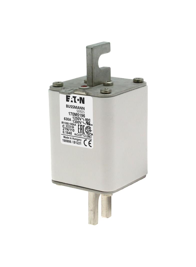 FUSE 630A 1250V 2TN/110 AR CU Wkładka szybka 630A AC 1250V rozmiar 2 61x75x138 mm aR DIN I 170M5196