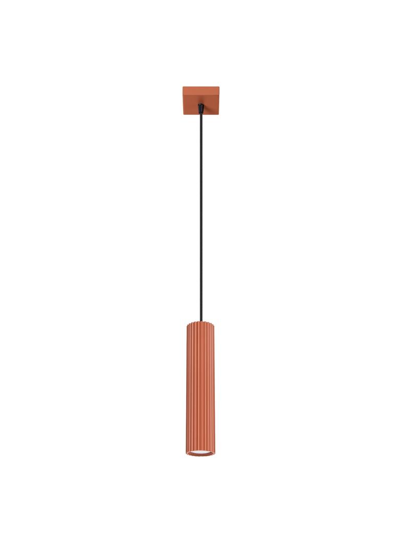 Sollux Lampa wisząca KARBON 1 ochra czerwona SL.1630