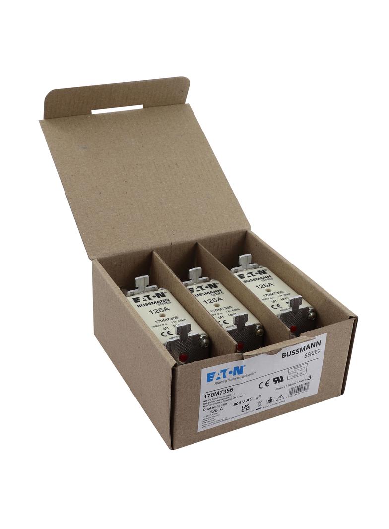 170M7356 FUSE 125A 800V AC gR SIZE 1 DUAL IND
