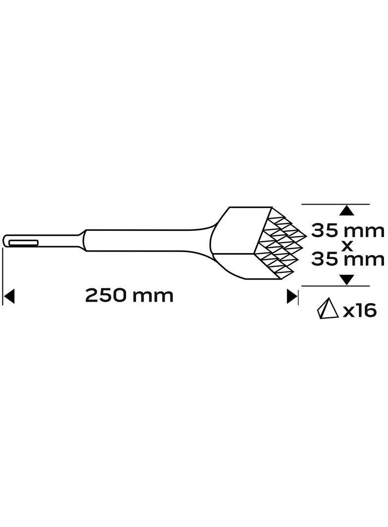 Groszkownik SDS Plus 40x40mm 16 zębów GRAPHITE 57H573 GTX 57-573 GTX Poland