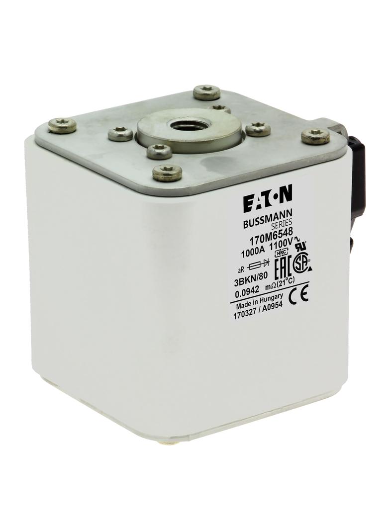 FUSE 1000A 1100V 3BKN/80 AR Wkładka szybka 1000A AC 1100V rozmiar 3 76x92x83 mm aR IEC UL 170M6548 E