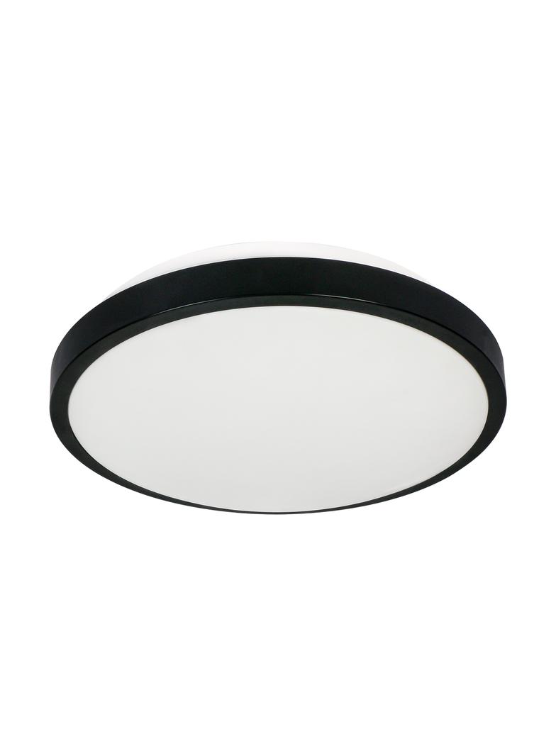 Lampa sufitowa SELENE plafon 2xE27 z mikrofalowym czujnikiem ruchu 2x60W klosz matowy IP54 czarny CL/2XE27-10MV/B ORNO