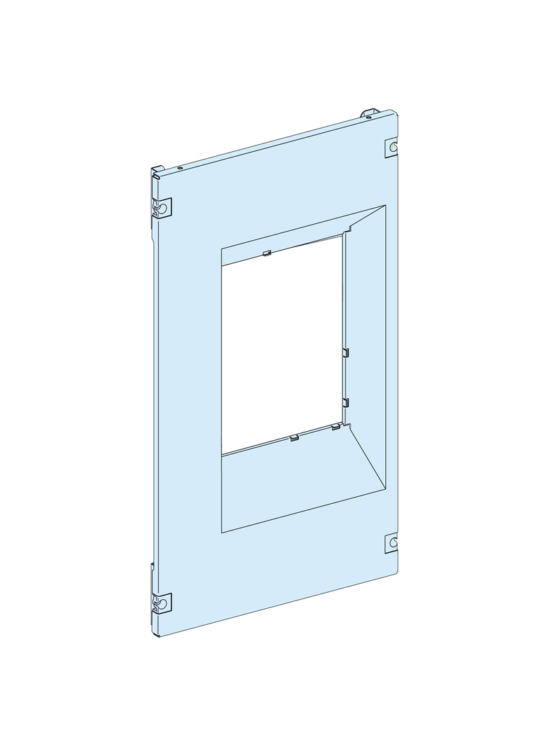 Rozdzielnice PrismaSet, płyta czołowa do mocowanego pionowo na stałe aparatu NS1600 3-4P