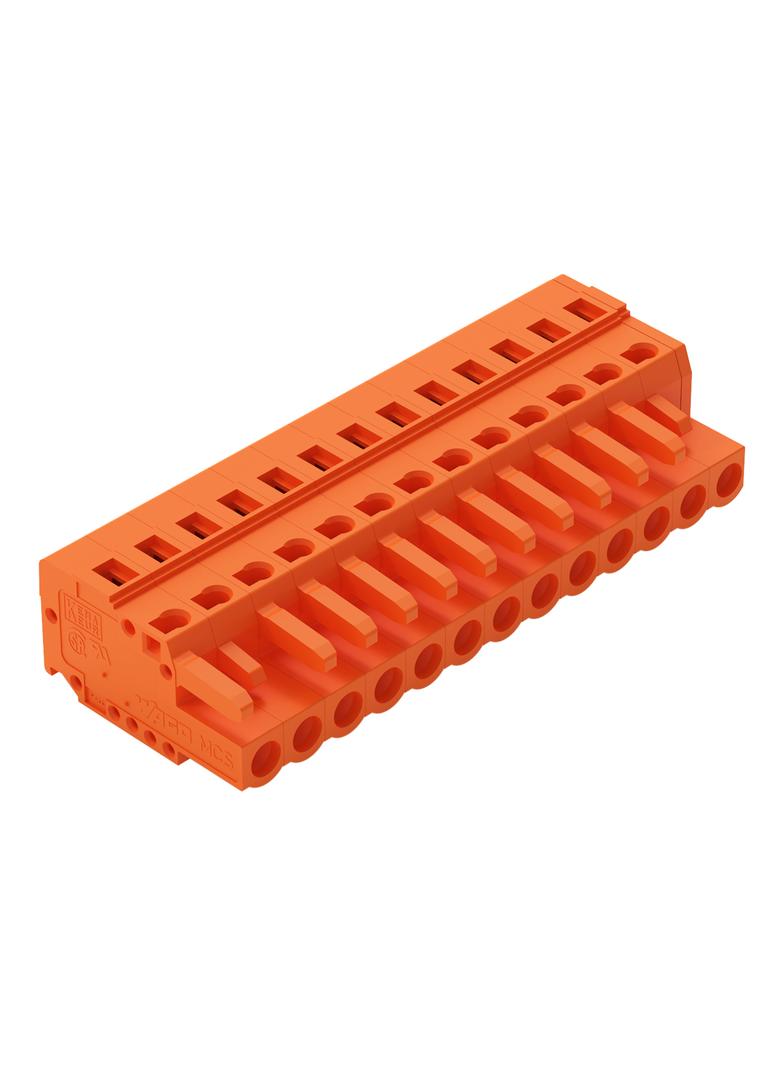 Gniazdo MCS-MIDI Classic 13-biegunowe pomarańczowe raster 5,08mm /25szt./ 231-313/026-000 WAGO