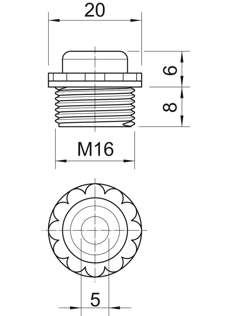 90 M, ZAŚLEPKI ZAMKNIĘTE M16 J.SZ.