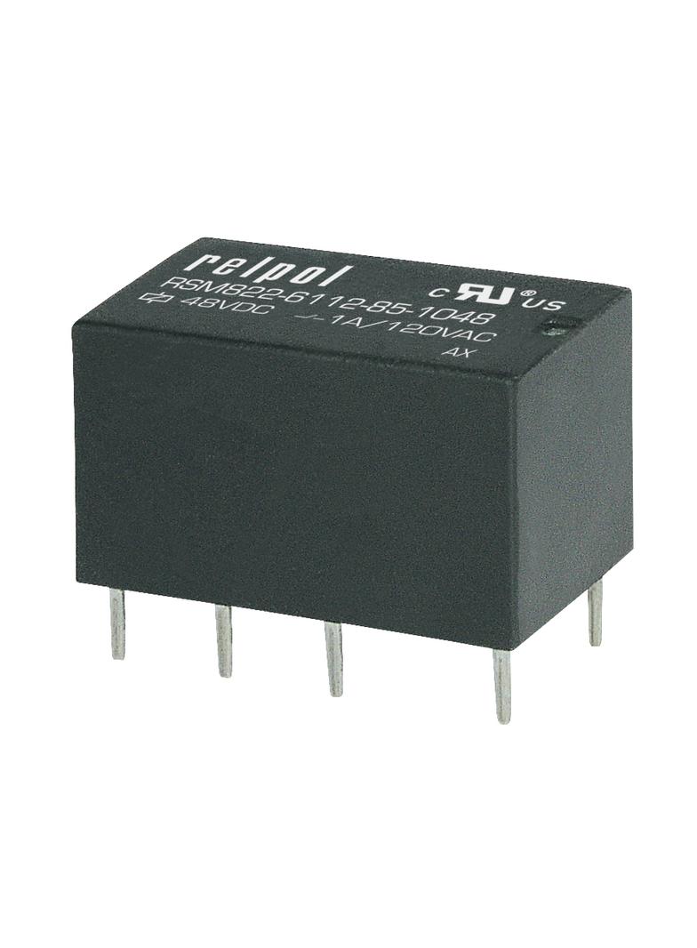 Przekaźnik subminiaturowy 2P 2A 6V DC cewka czuła RSM822‑6112‑85‑S006 2611732 RELPOL