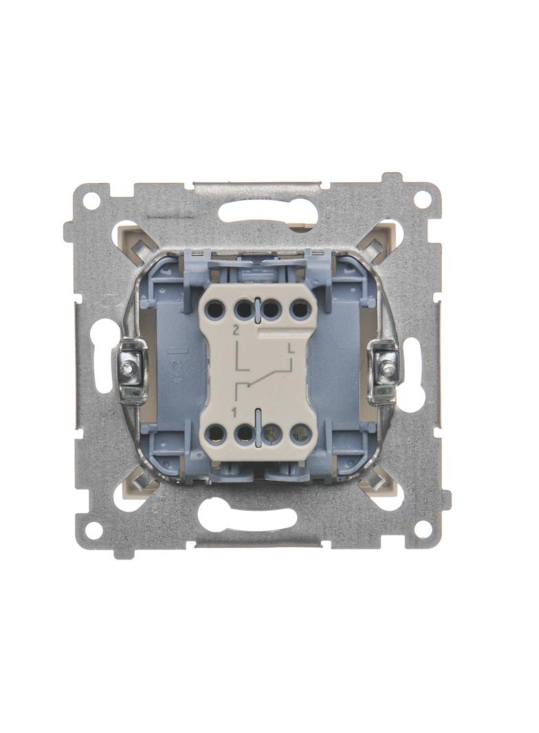 Simon 54 Łącznik schodowy 10A 250V szybkozłączka kremowy DW6.01/41 KONTAKT