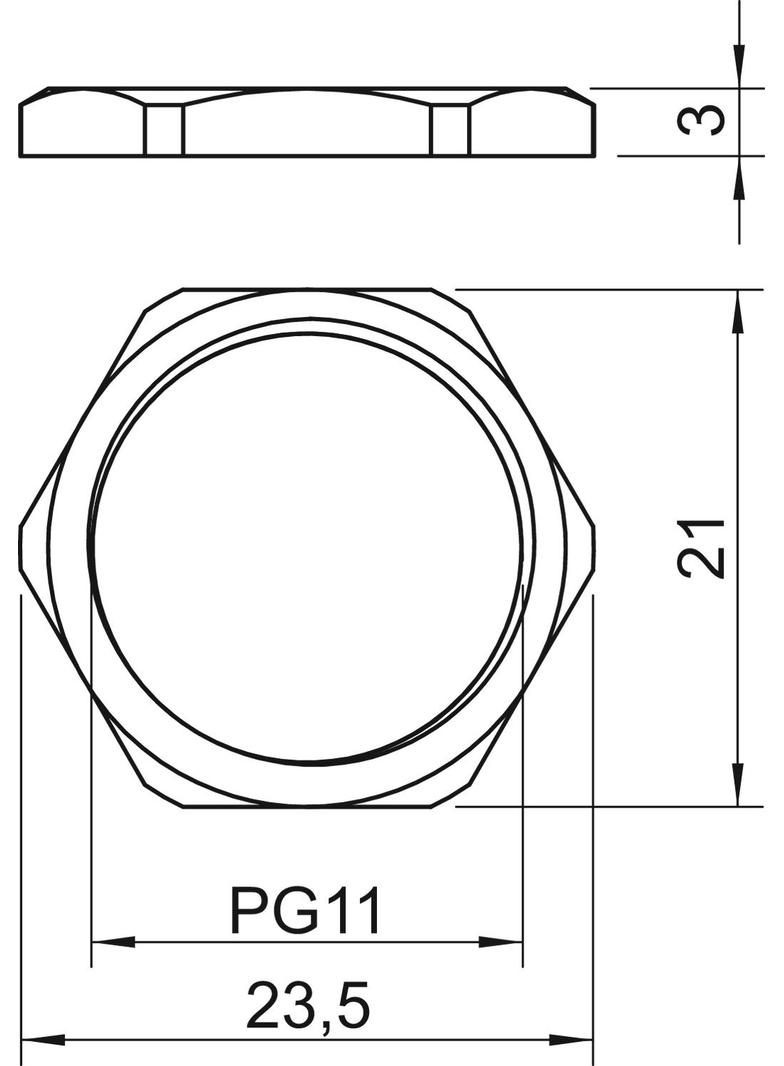 169/MS, PRZECIWNAKRĘTKA PG11 MS/NIKL.