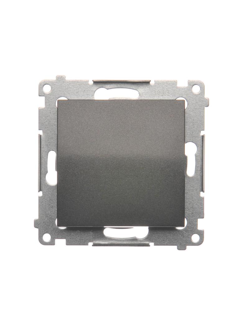 Simon 54 Przycisk pojedynczy rozwierny bez piktogramu 10A szybkozłączka antracyt