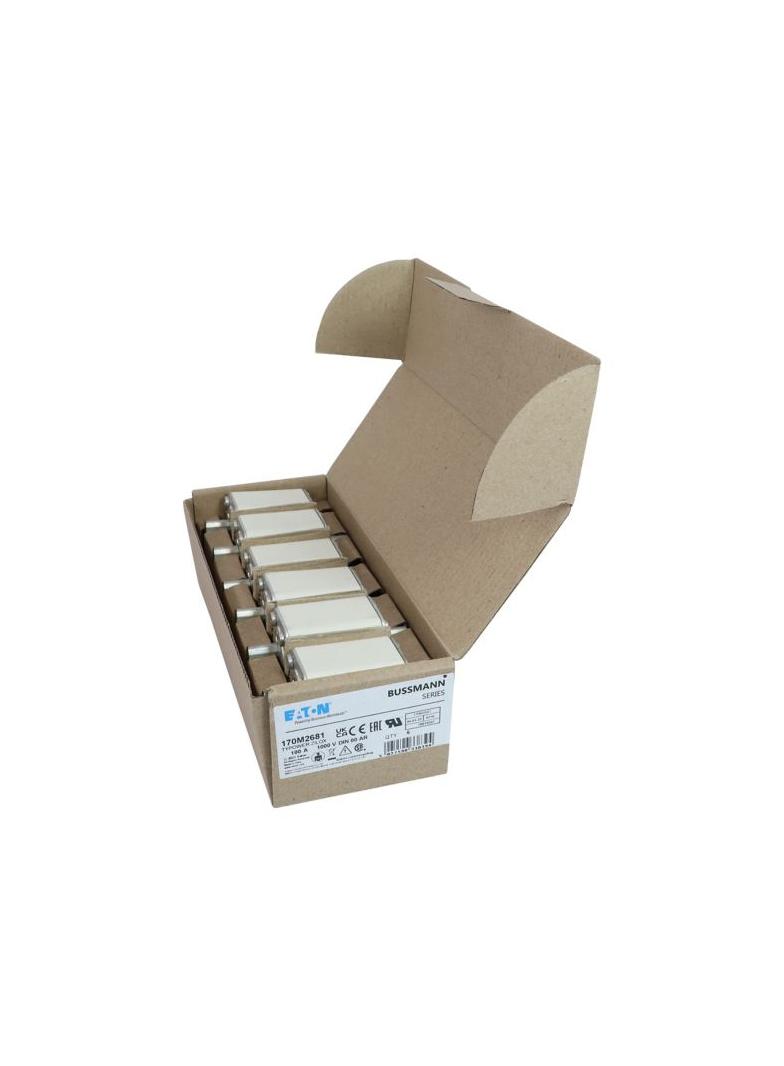 100A 1000V aR DIN 00 TYPE T FUSE Wkładka szybka 100A AC 1000V DIN 00 aR DIN IEC nieizolowan 170M2681