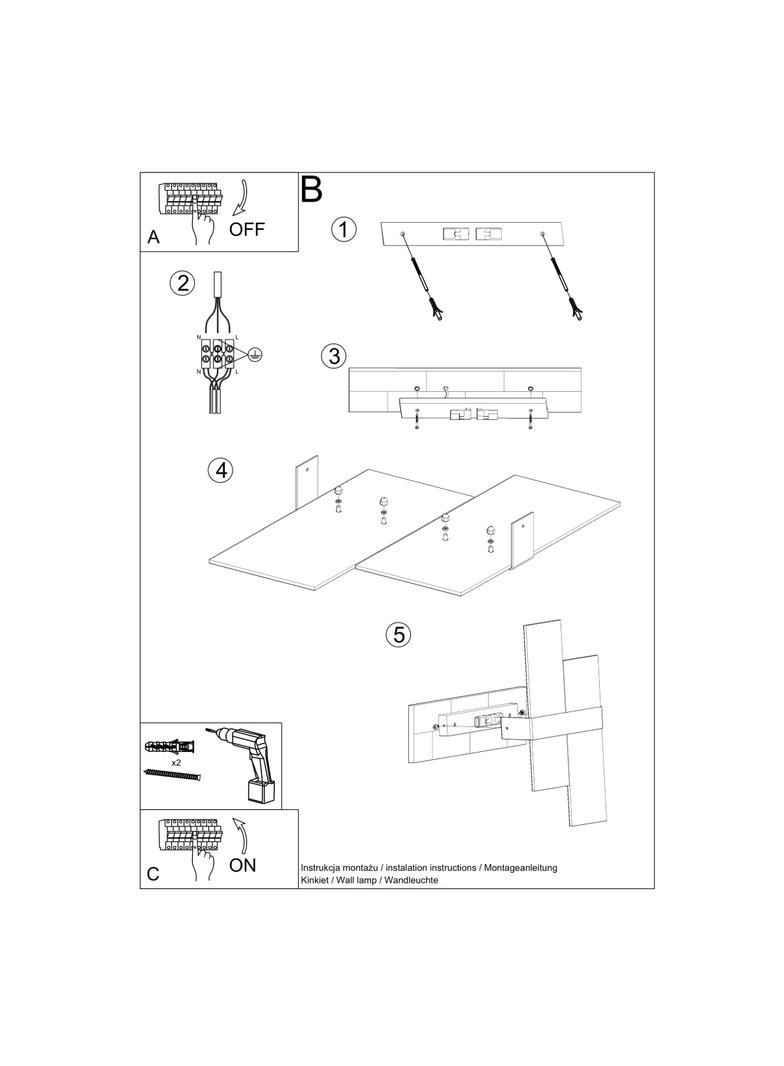 Sollux Kinkiet MASSIMO chrom SL.0187