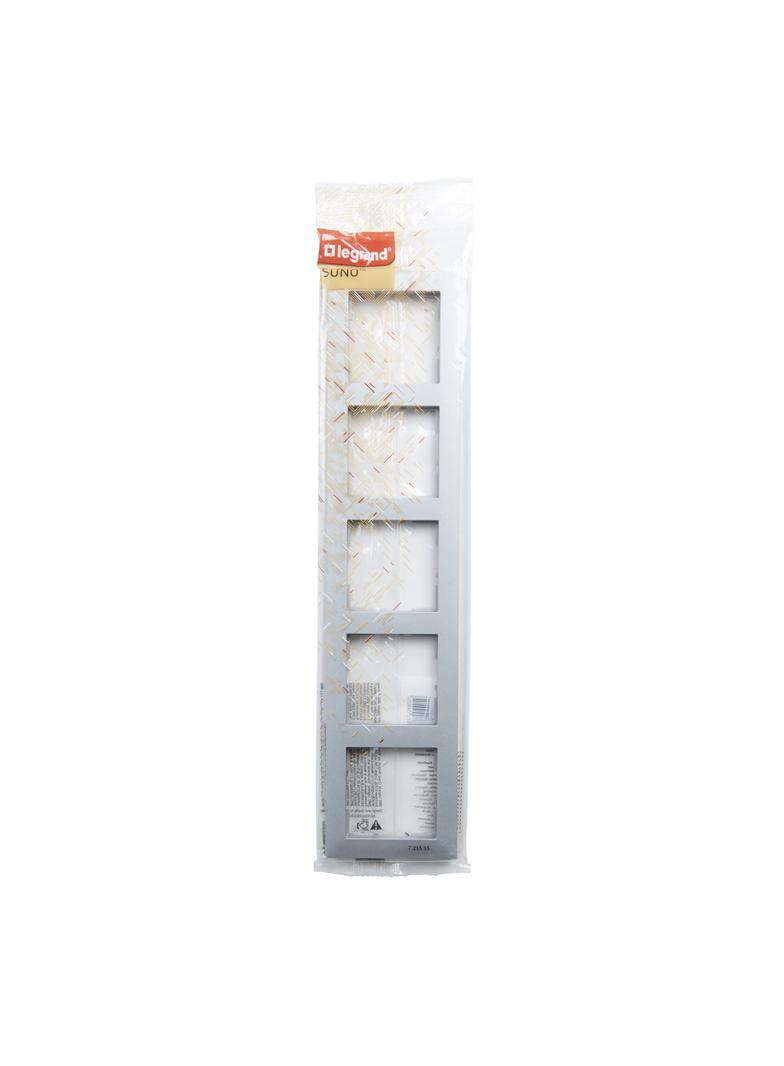 Suno Ramka Pięciokrotna 5-Krotna Aluminium 721515 LEGRAND