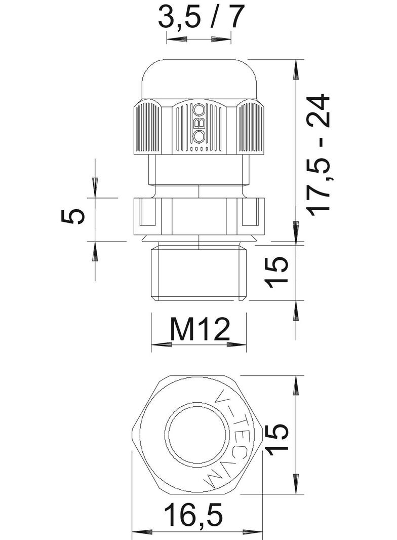 DŁAWIKI METR.Z DŁ.GW.M12X1,5 CZ.