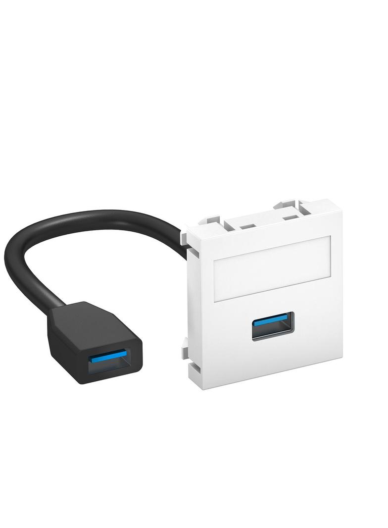 MTG-U3A F RW1, Wspornik multimedia USB 3.0 A-A, z kbl., gn.-gn.