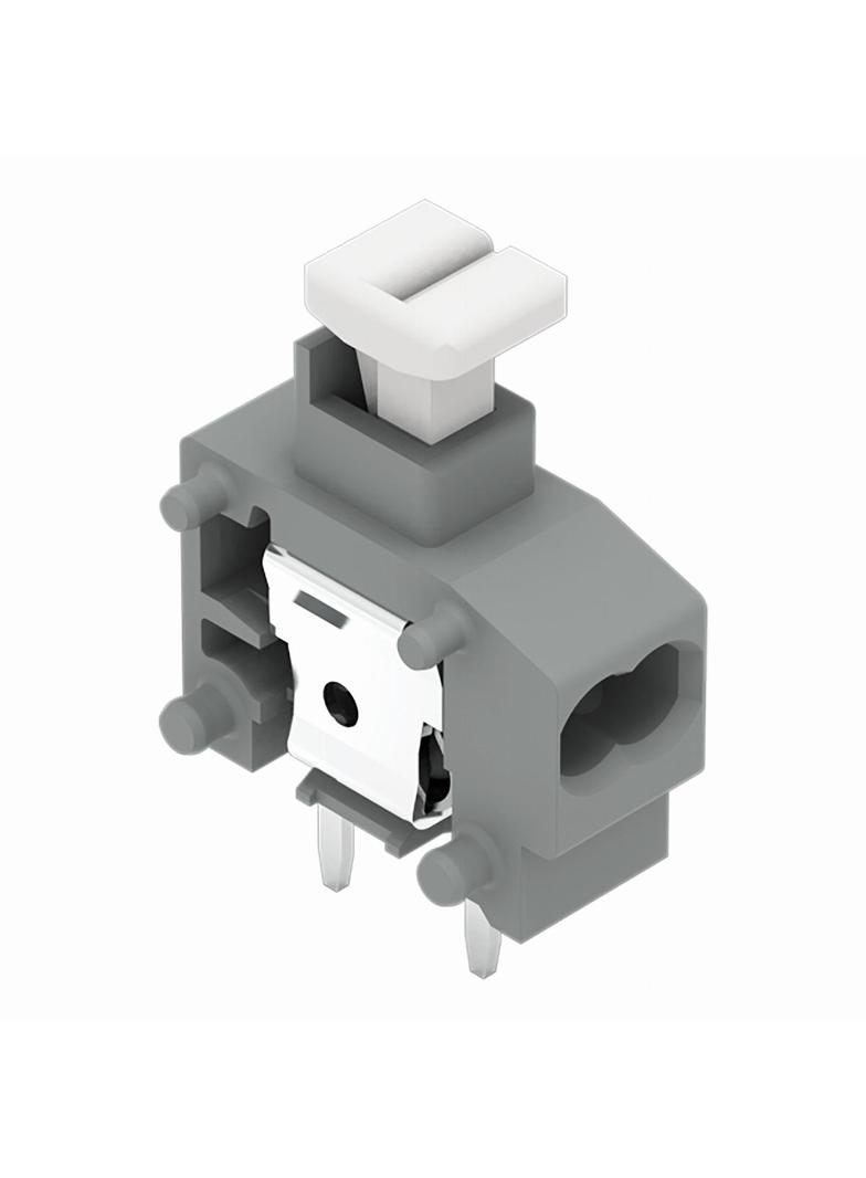 złączka do płytek drukowanych ciemnoszara raster 5/5,08 mm