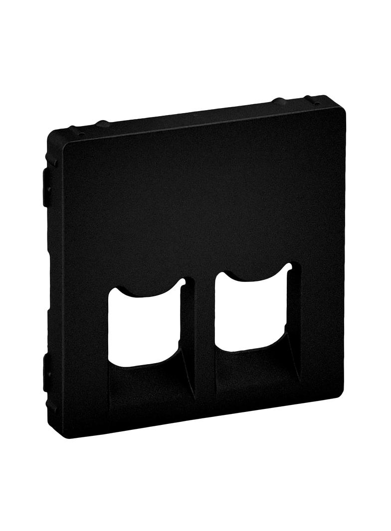 Valena Life - Plakietka Gniazda Rj11 I Rj45 Czarna 756422 LEGRAND
