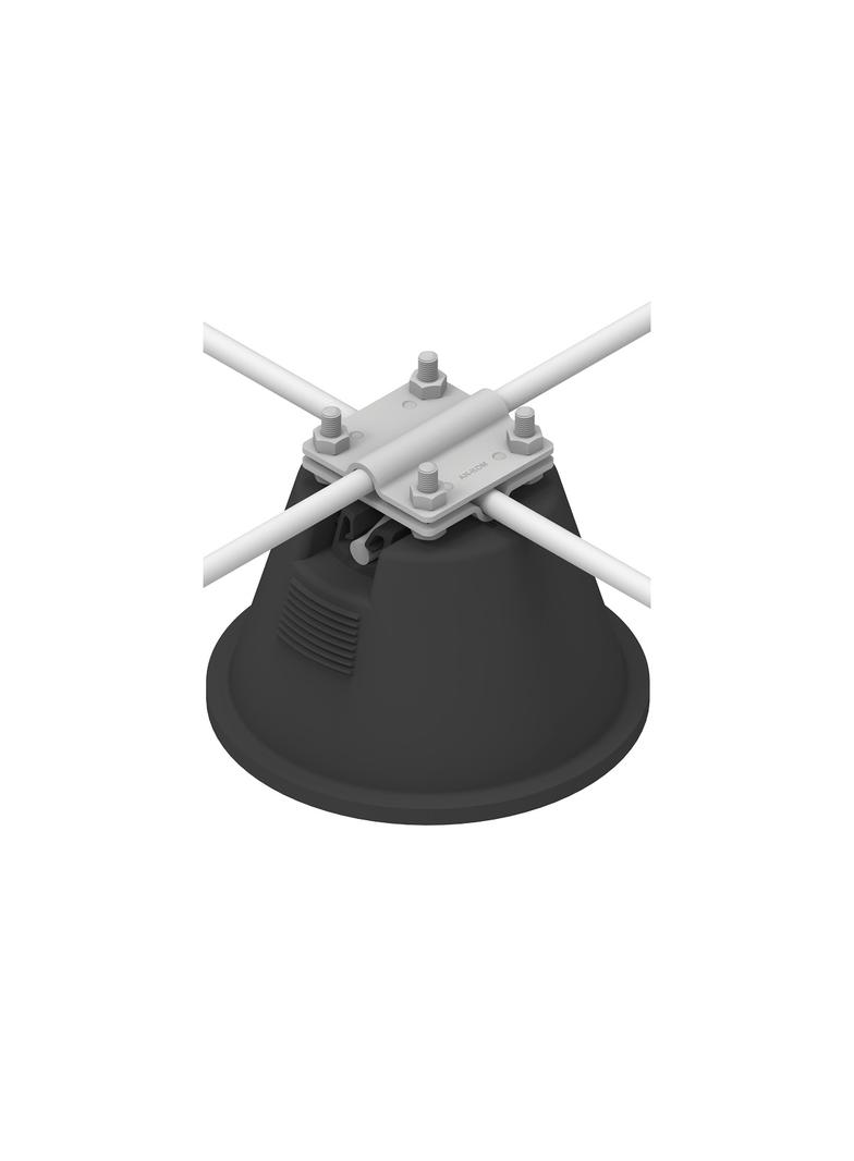 AN-11L, Uchwyt betonowy w tworzywie ze , Złączem krzyżowym 4xM6