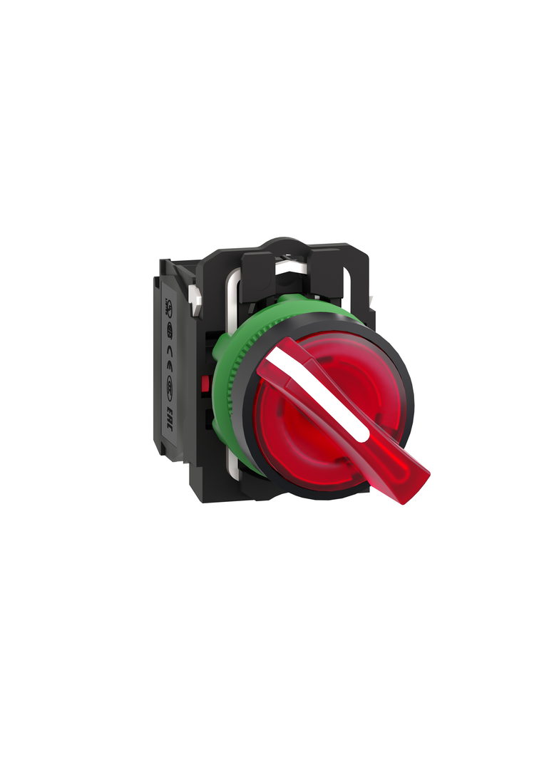 Harmony XB5 Przełącznik 2 położeniowy czerwony LED 24V XB5AK124B5 Schneider