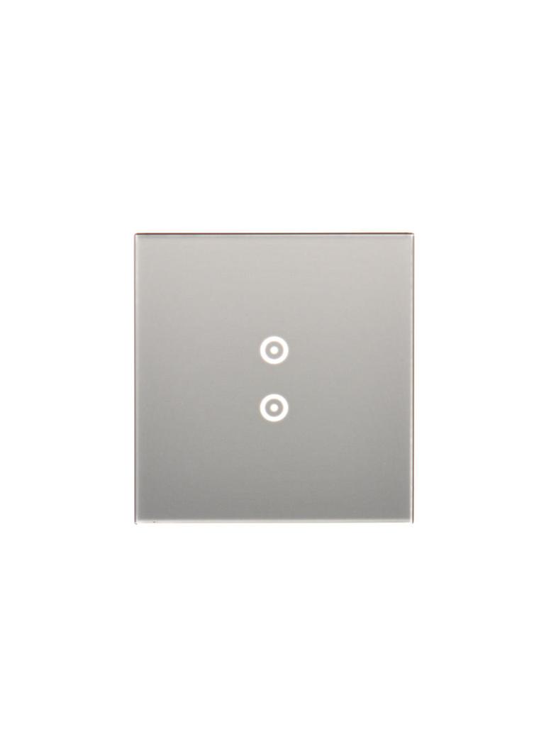 Simon 54 Touch Panel dotykowy S54 Touch 1 moduł 2 pola dotykowe pionowe srebrna mgła DSTR13/71 KONTAKT