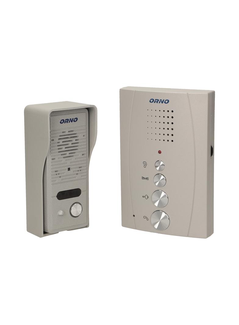 Zestaw domofonowy jednorodzinny bezsłuchawkowy szary ELUVIO OR-DOM-RE-914/G ORNO