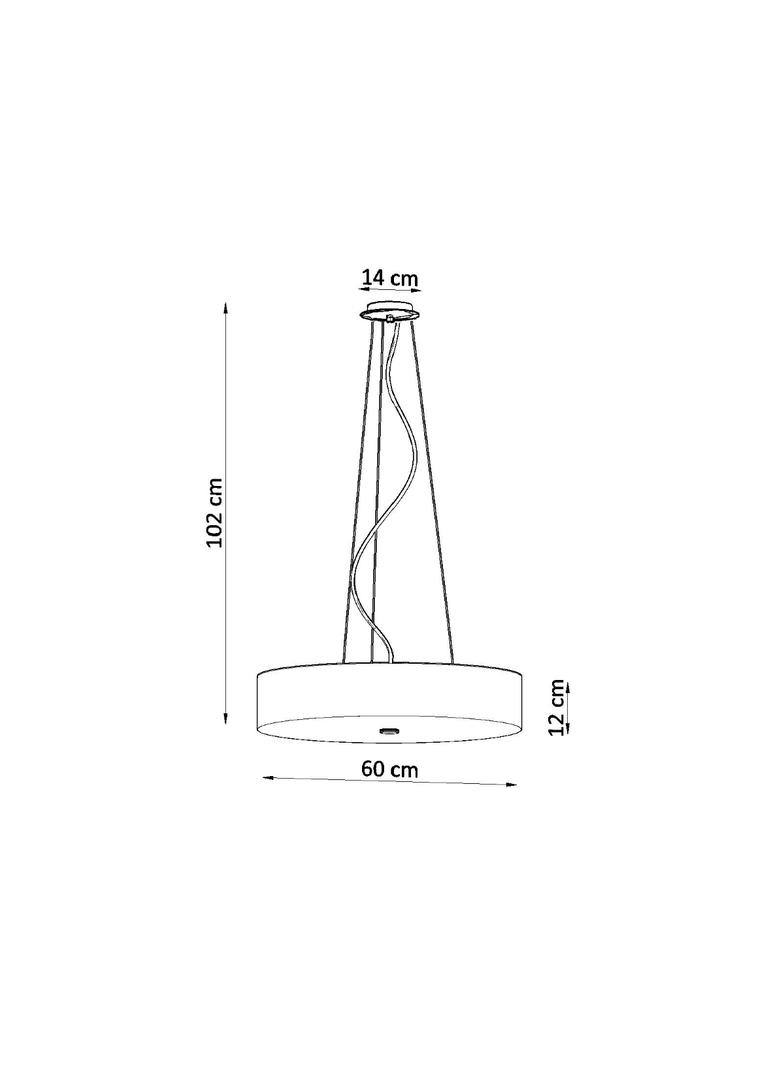 Sollux Żyrandol SKALA 60 czarny SL.0800
