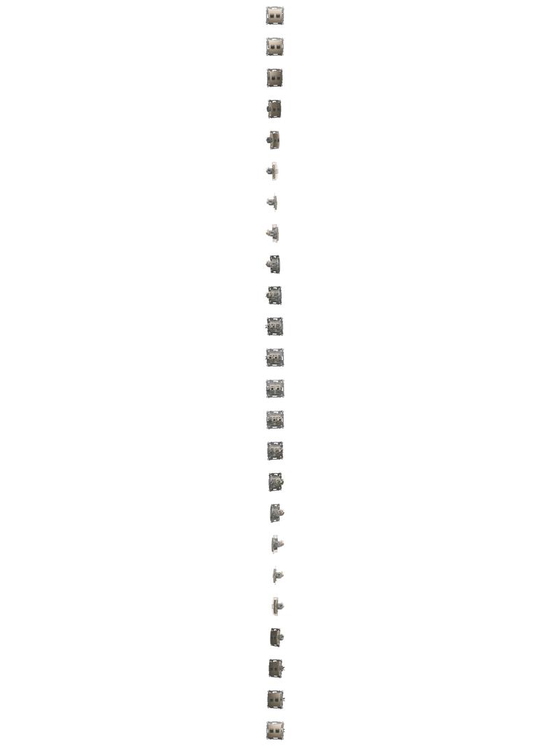 Simon 54 Gniazdo komputerowe podwójne RJ45 kategoria 6 ekranowane z przesłoną przeciwkurzową złoty mat D62E.01/44 KONTAKT