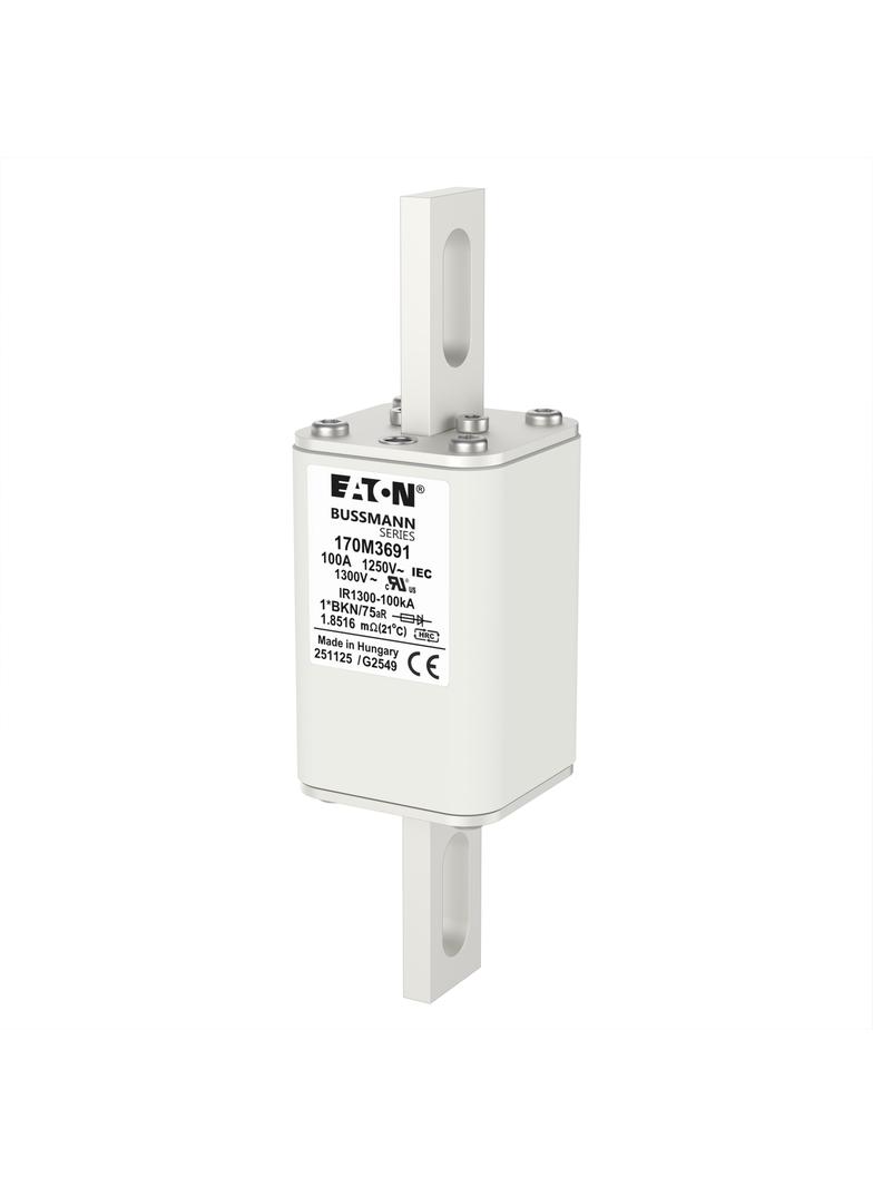 FUSE 100A 1250V 1*FU/115 AR CU Wkładka szybka 100A AC 1250V rozmiar 1 45x45x156 mm a 170M3691 EATON