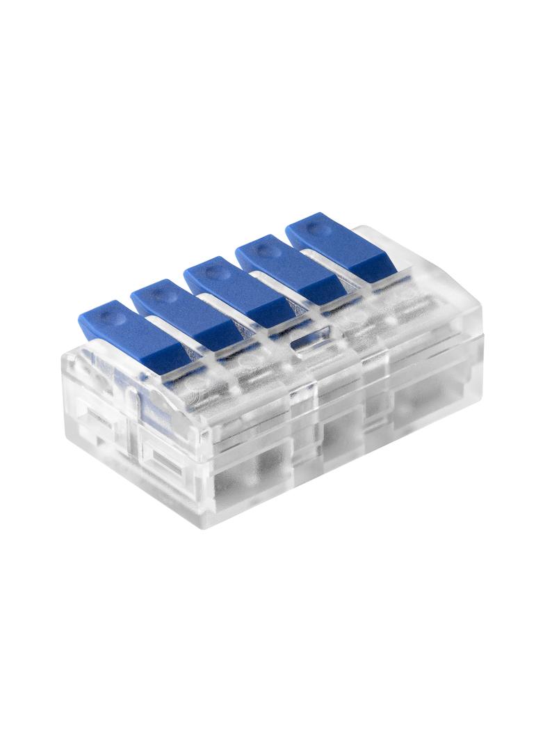Złączka instalacyjna zaciskowa 5-przewodowa; na dowolny przewód 0,2-4mm2; IEC 450V/32A;Blister 4 szt