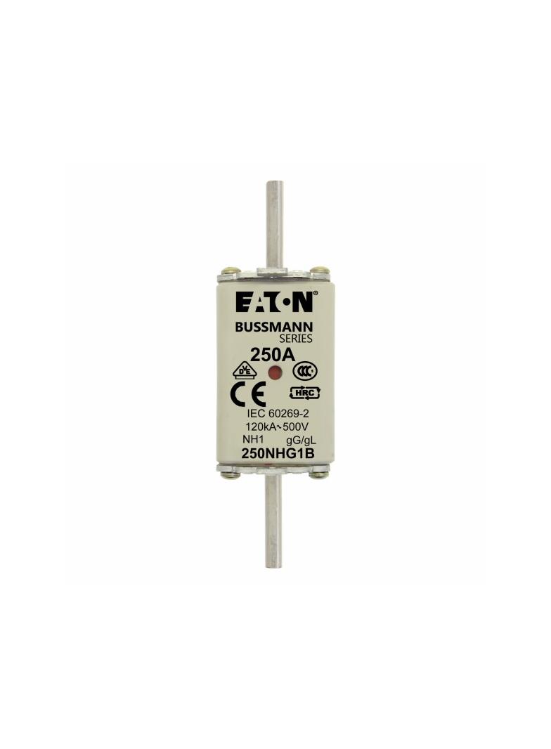NH FUSE 250A 500V GG/GL SIZE 1 Wkładka NH1 250A 500V GL/GG podwójny wskaźnik 250NHG1B EATON