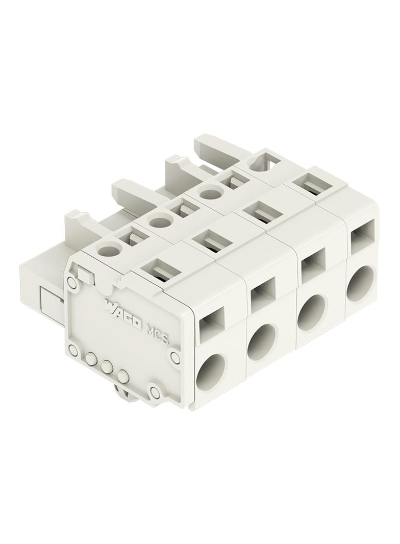 Gniazdo MCS‑MIDI Classic 4‑biegunowe jasnoszare raster 7,5mm 721‑204/008‑000 /50szt./ WAGO
