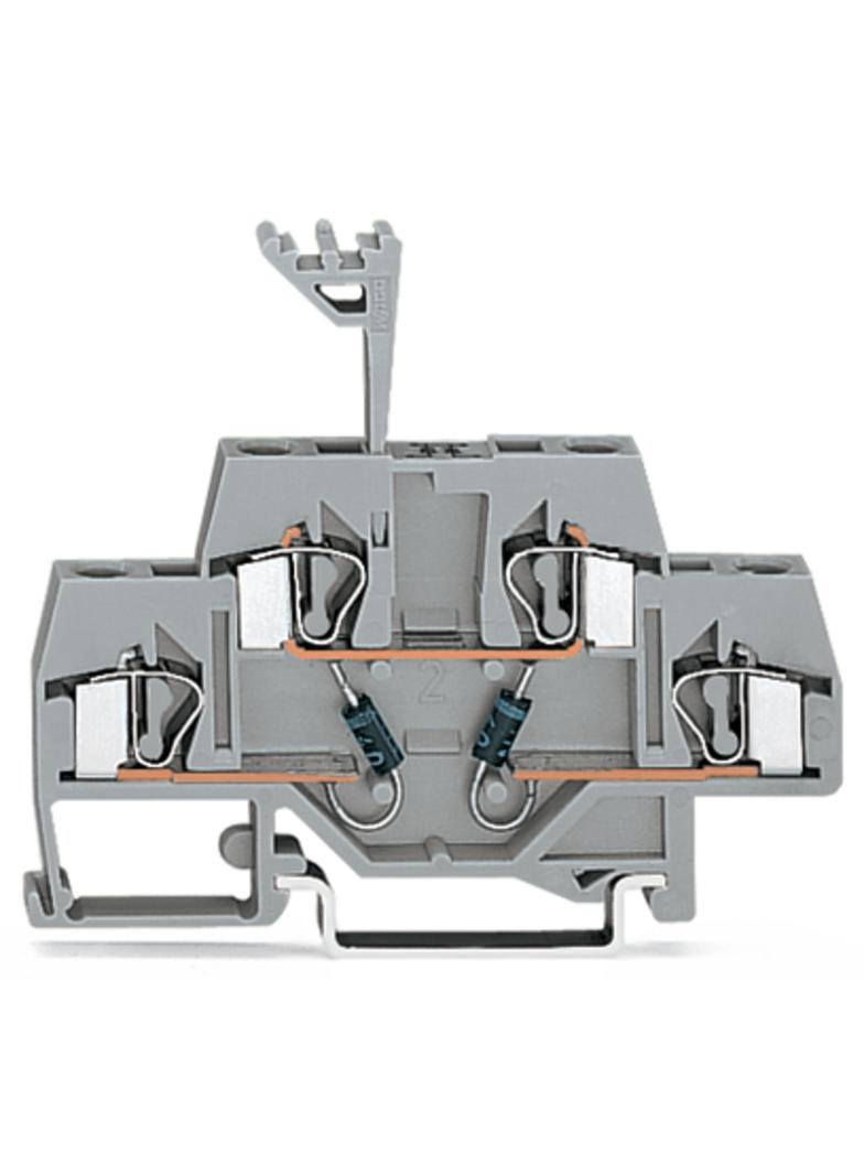 dwupiętrowa złączka diodowa 4 mm2