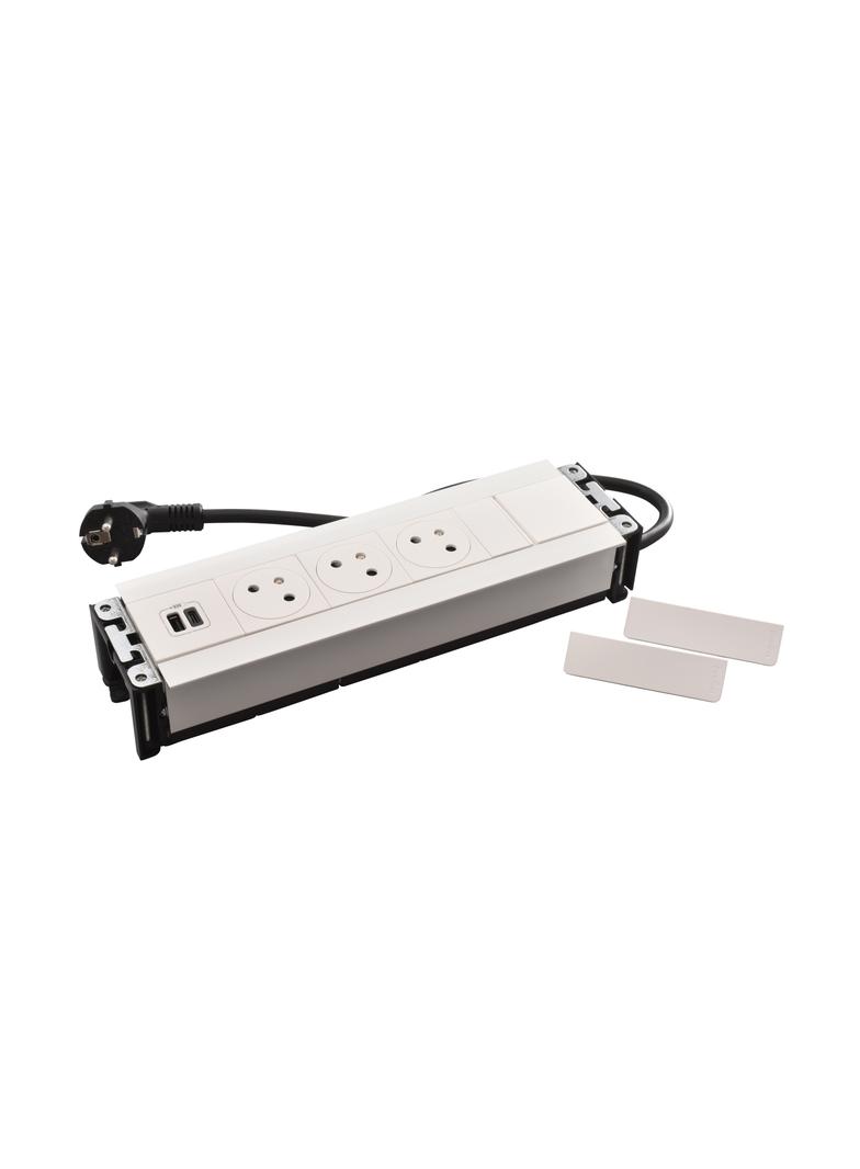 INCARA: MULTILINK - 3X2P+Z / USB A+C - 2,0 M-BIAŁY, Legrand