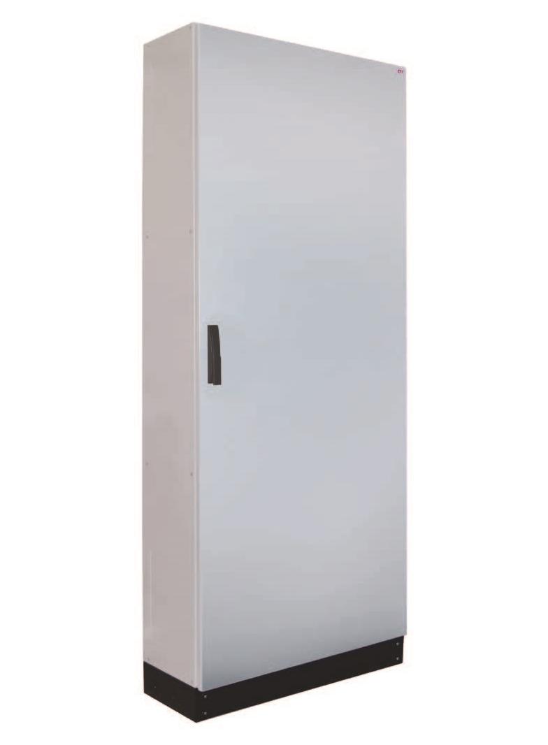 HXS300 3-12 PH1 Obudowa stojąca pusta, IP65, kl. I RAL7035 (800x1850x300) z cokołem 100 mm