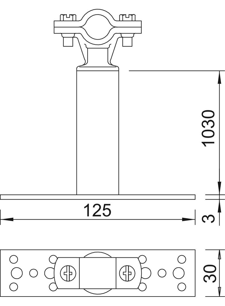 ISO-A-1030, Element dystansowy ISO