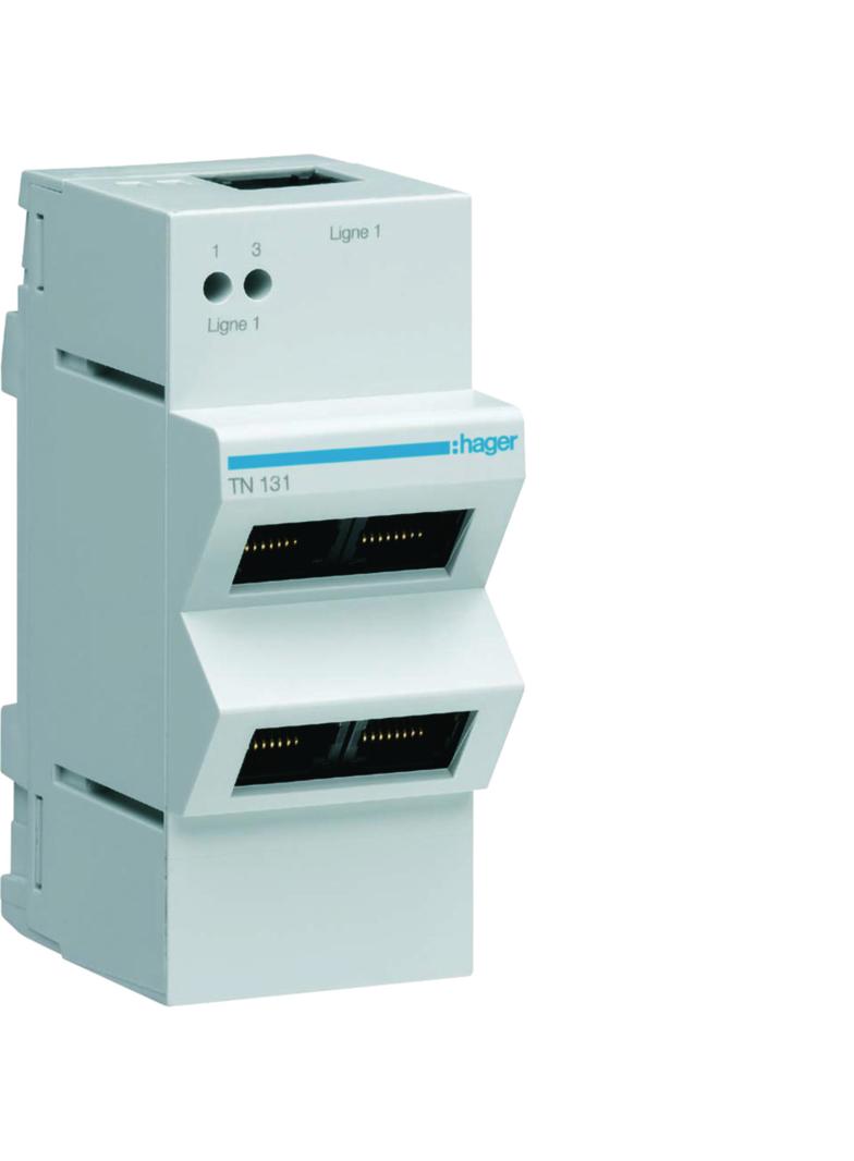 QuickConnect Patch Panel Telefon 1x4RJ45 TN131 HAGER