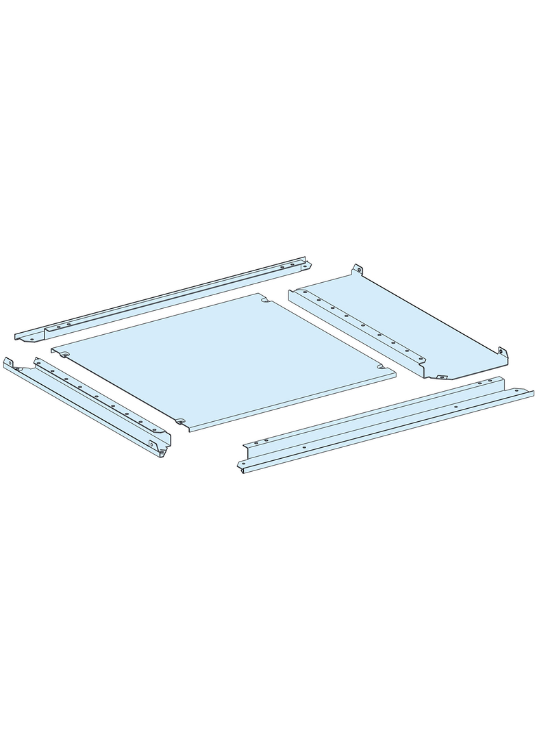 Rozdzielnice PrismaSet płyta dławicowa pełna IP55 650+150x400mm LVS08487 Schneider