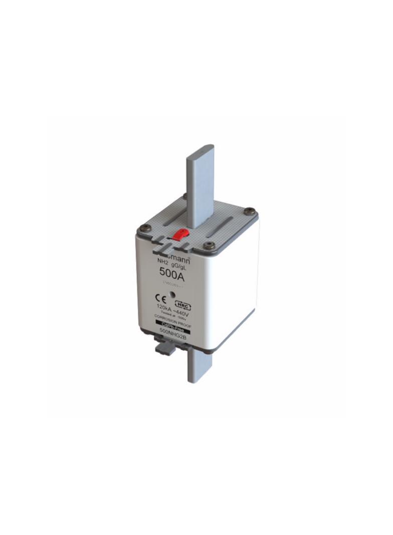 FUSE GG NH2C/P HICAP 500A500V Wkładka NH2 500A 500V GL/GG podwójny wskaźnik 500NHG2B EATON