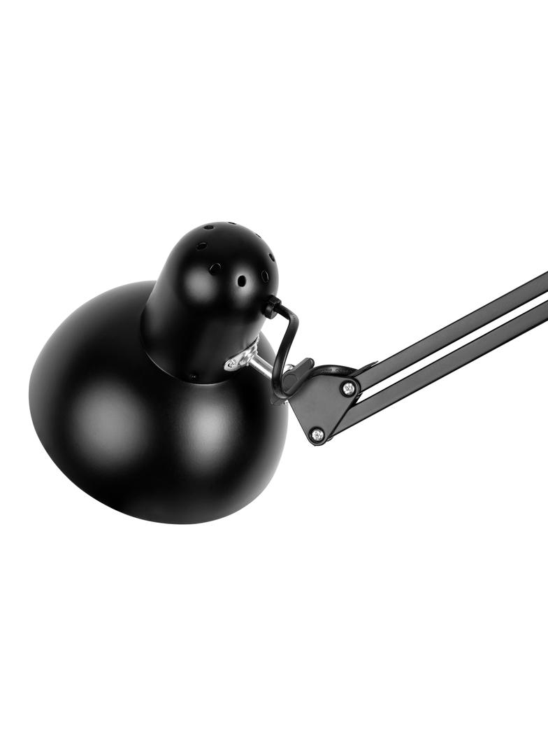 LUWES II, lampa podłogowa, E27, max. 18W, 182 cm, czarna LS-7/B ORNO