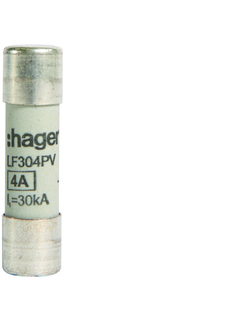 Wkładka bezpiecznikowa cylindryczna CH-10 10x38mm gPV 4A 1000VDC LF304PV HAGER