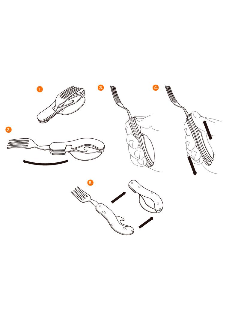 Scyzoryk biwakowy, pomarańczowy