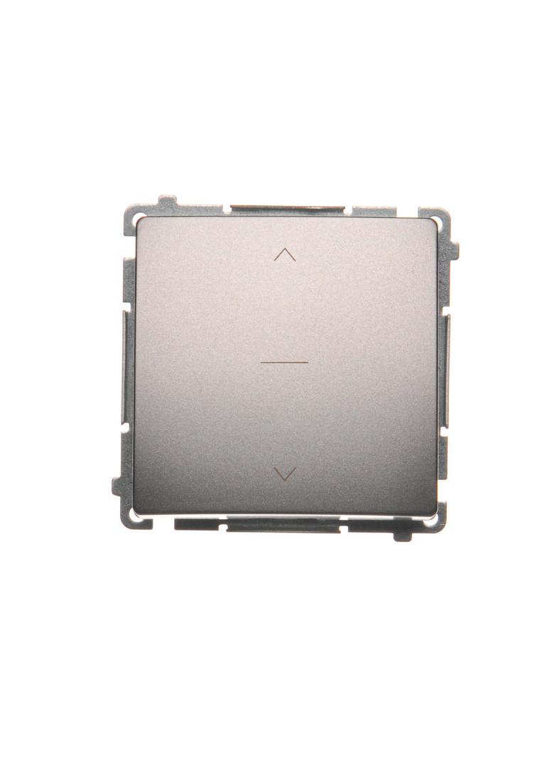 Simon Basic Łącznik roletowy trójpozycyjny 1-0-2 stal inox BMZW1K.01/21 KONTAKT
